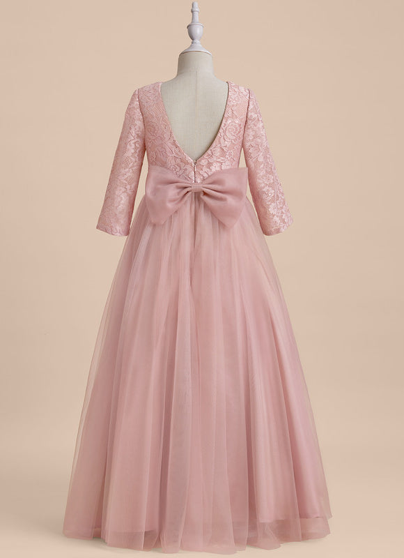 Robe Portefeuille Tulle Rose Poudré