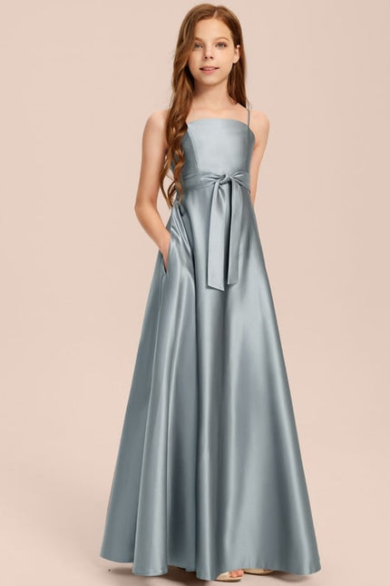 Robe Portefeuille Satin Azur - gallery 7