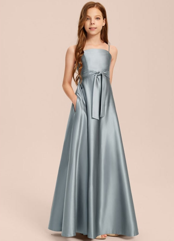 Robe Portefeuille Satin Azur - gallery 7