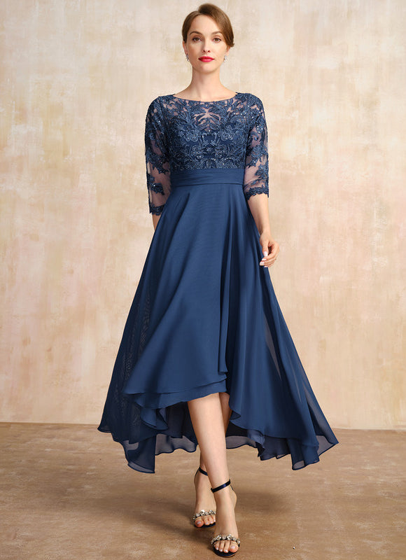 Robe Portefeuille Élégance Marine Raffinée