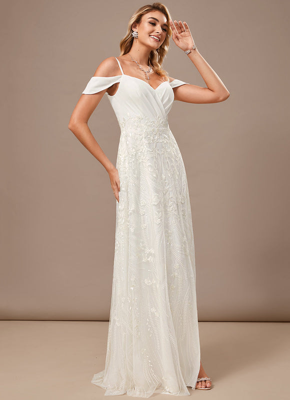 Robe Portefeuille Longue Blanche - gallery 5