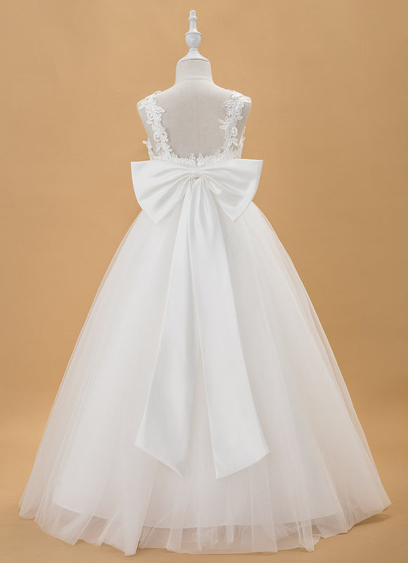 Robe Portefeuille Enfant Écrue Élégante - gallery 6