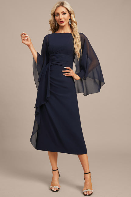 Robe Portefeuille Chiffon Élégante - gallery 4