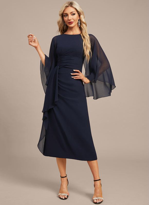 Robe Portefeuille Chiffon Élégante - gallery 4
