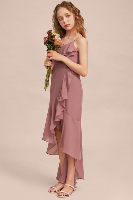 Robe Portefeuille Flottante Rosée - gallery 4