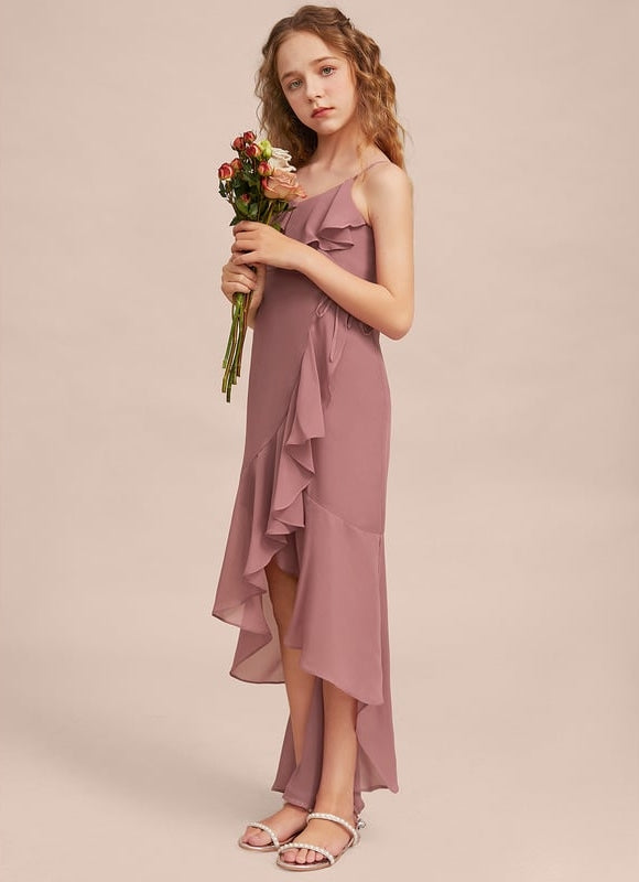 Robe Portefeuille Flottante Rosée - gallery 4