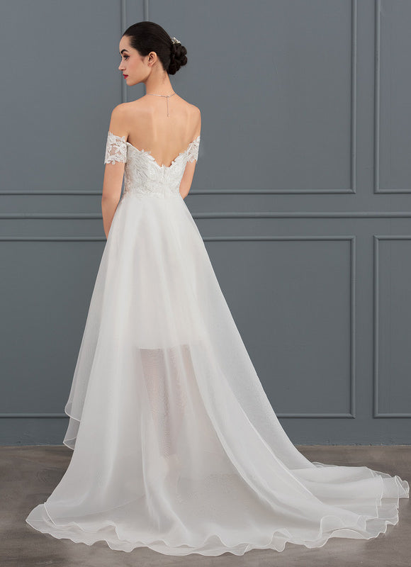 Robe Portefeuille Organza Élégante - gallery 4