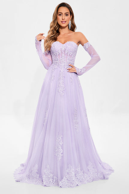 Robe Portefeuille Lilas Délicate
