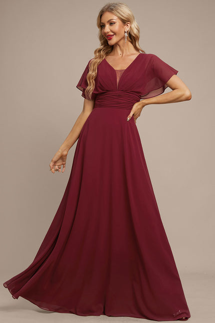 Robe Portefeuille Mousseline Émeraude - gallery 1