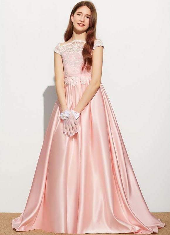 Robe Portefeuille Satinée Rosée - gallery 2