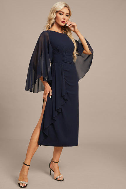 Robe Portefeuille Chiffon Élégante - gallery 6