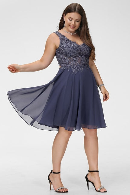 Robe Portefeuille Aérienne Bleu - gallery 9
