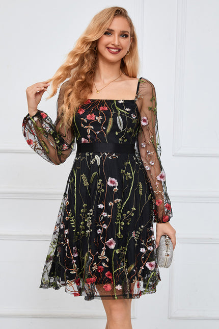 Robe Portefeuille Fleur Nocturne - gallery 8