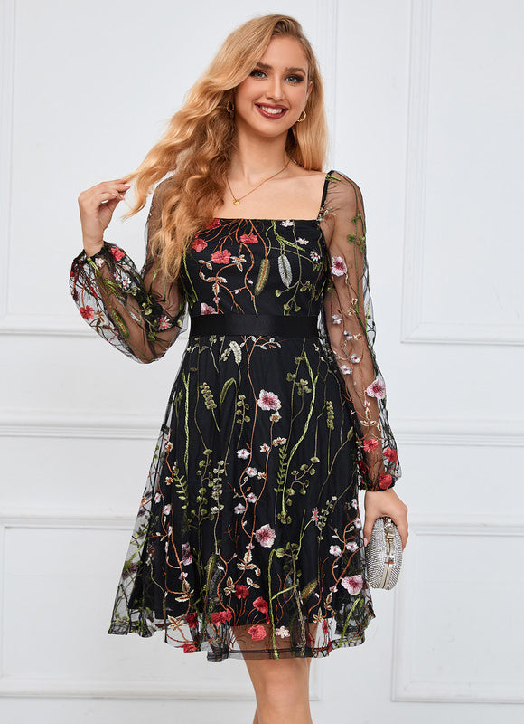 Robe Portefeuille Fleur Nocturne - gallery 8