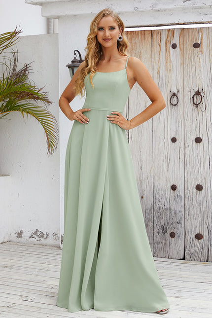 Robe Portefeuille Mousseline Vert - gallery 8