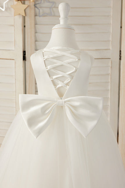 Robe Portefeuille Tulle Élégante - gallery 1