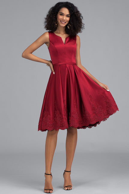 Robe Portefeuille Velours Rouge Lyrique - gallery 1