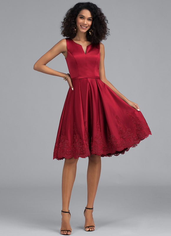 Robe Portefeuille Velours Rouge Lyrique - gallery 1
