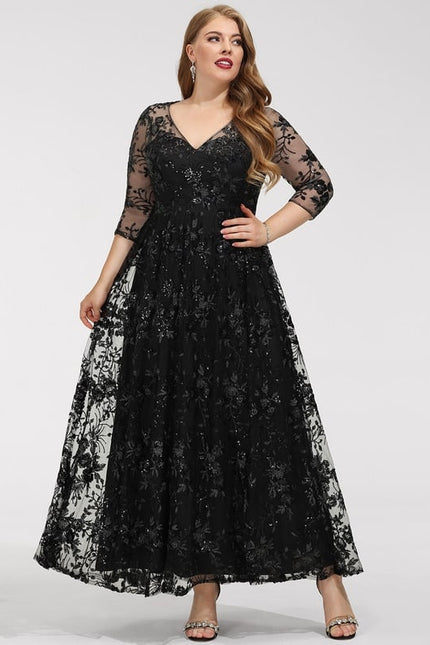 Robe Portefeuille Noire Étoilée - gallery 9