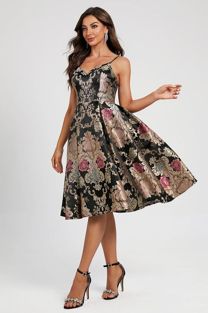 Robe Portefeuille Florale Nocturne - gallery 5