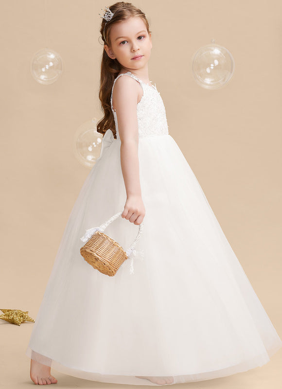 Robe Portefeuille Enfant Écrue Élégante - gallery 1
