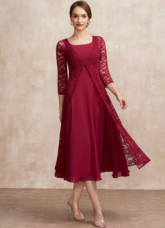 Robe Portefeuille Élégance Bourgogne