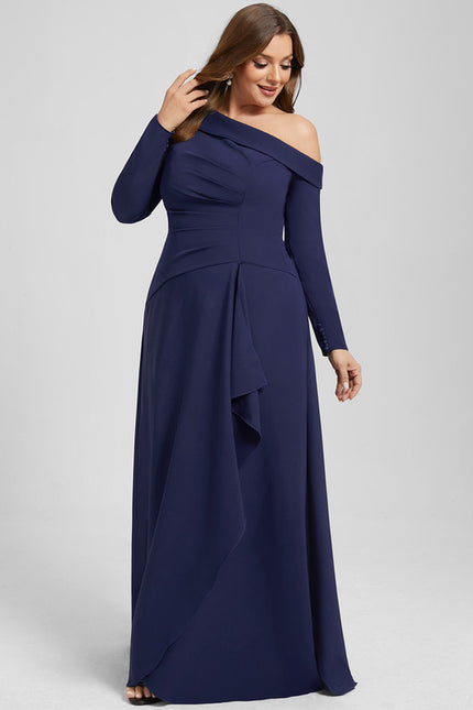 Robe Portefeuille Trapèze Asymétrique Chic - gallery 8