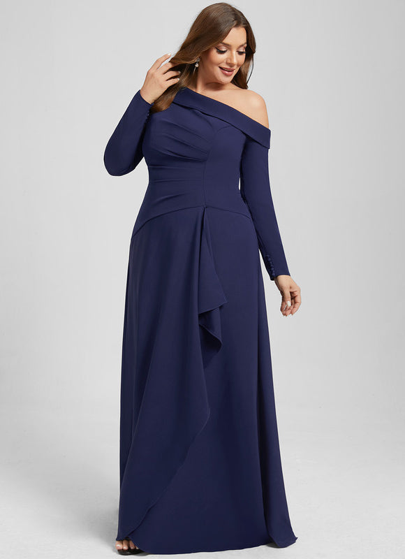 Robe Portefeuille Trapèze Asymétrique Chic - gallery 8