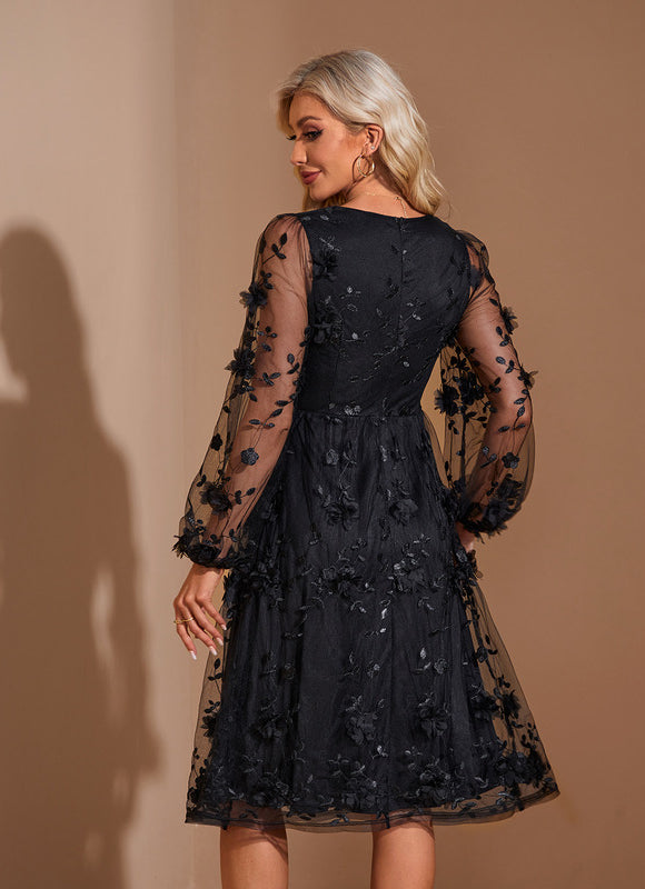Robe Portefeuille Tulle Chic - gallery 2