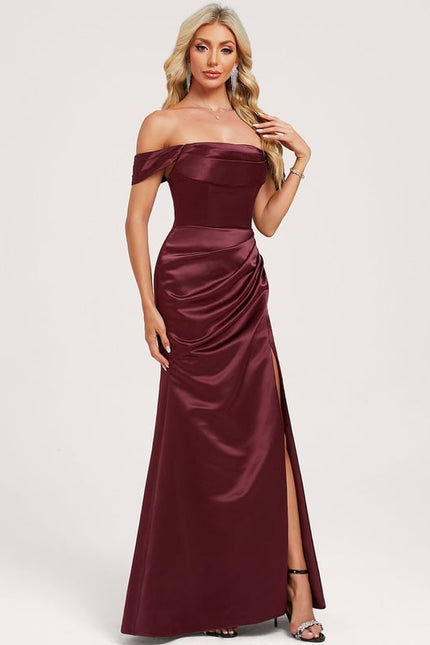 Robe Portefeuille Satin Éblouissante - gallery 2