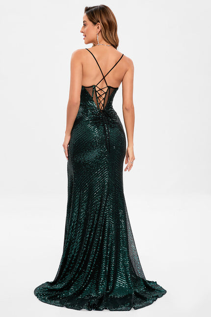 Robe Portefeuille Sirène Pailletée - gallery 4
