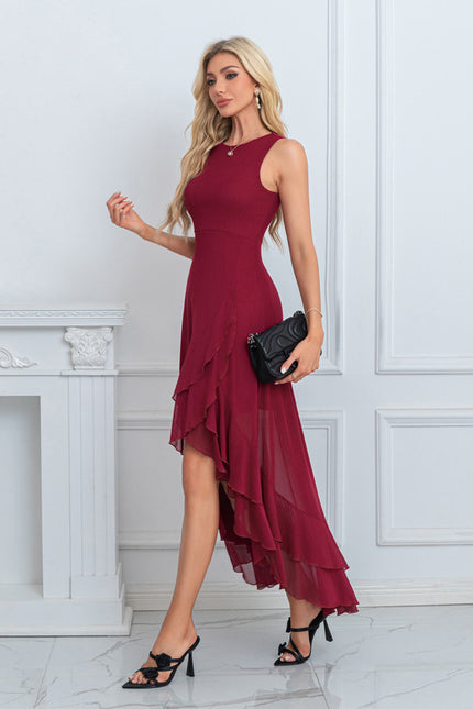 Robe Portefeuille Asymétrique Chic - gallery 2