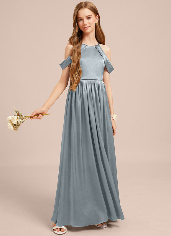 Robe Portefeuille Satin Ciel - gallery 5