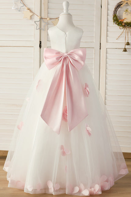 Robe Portefeuille Tulle Fleuri