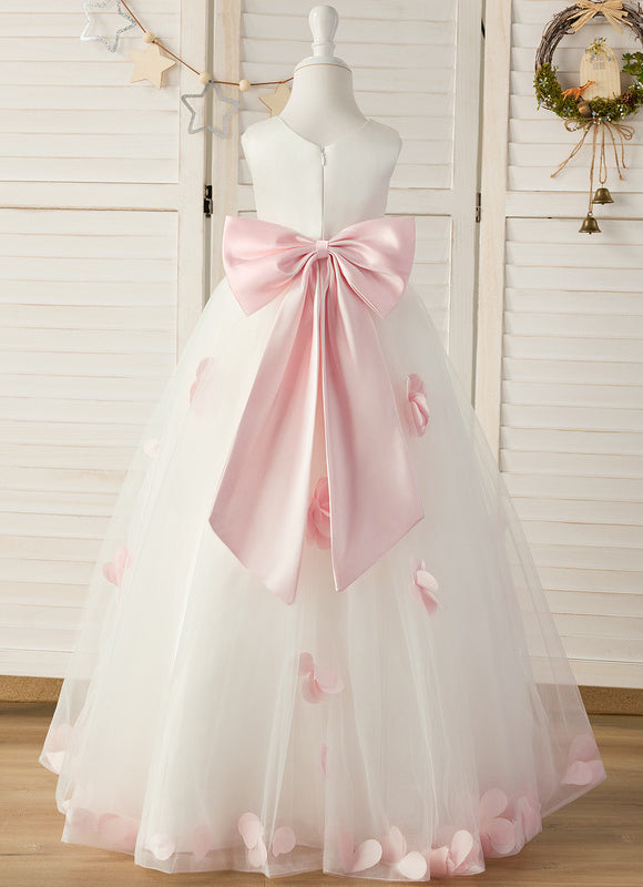 Robe Portefeuille Tulle Fleuri