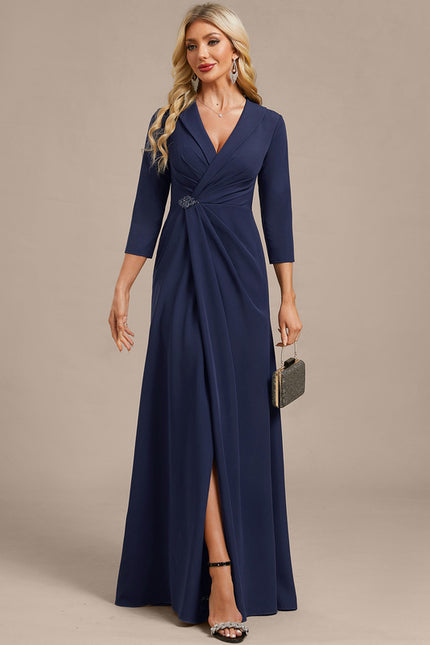 Robe Portefeuille En Crepe - gallery 3