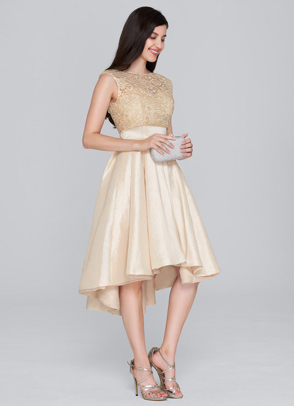 Robe Portefeuille Dorée Aérienne - gallery 1