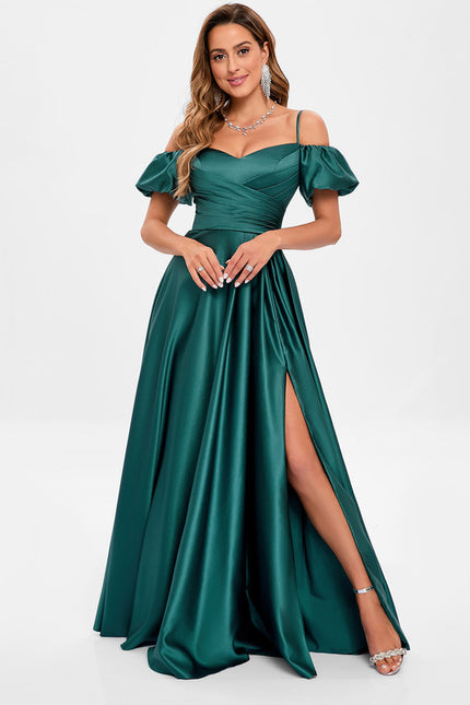 Robe Portefeuille Satin Azur - gallery 5
