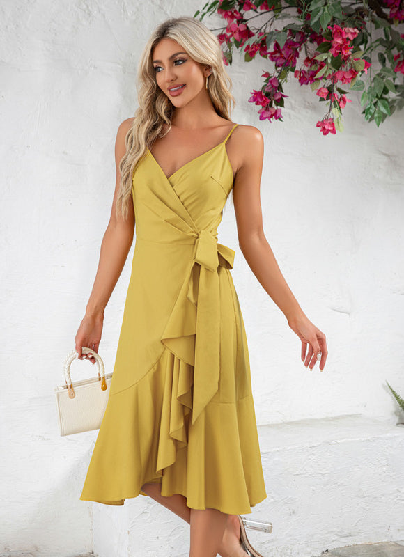 Robe Portefeuille Moutarde Chic - gallery 4
