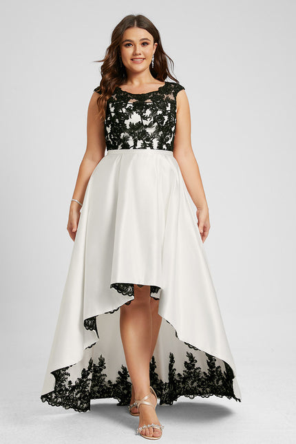 Robe Portefeuille Satinée Contrastée - gallery 9