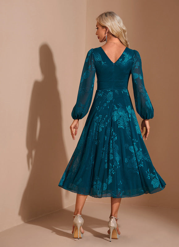 Robe Portefeuille Émeraude Fluide - gallery 1
