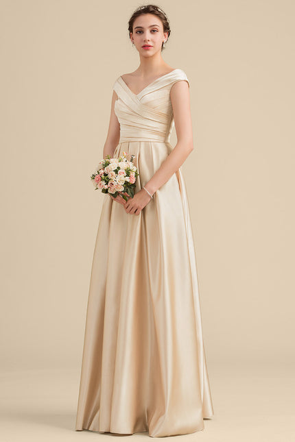 Robe Portefeuille Satin Éblouissante - gallery 3