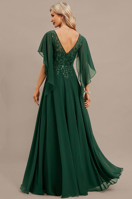 Robe Portefeuille Émeraude Aérienne - gallery 6
