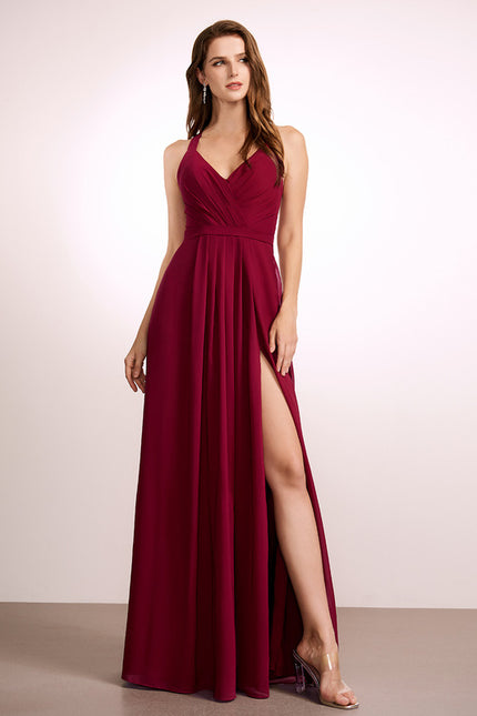 Robe Portefeuille Rose Drapée - gallery 1