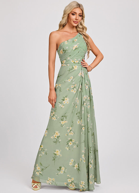 Robe Portefeuille Asymétrique Marine - gallery 3