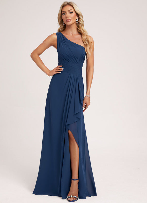 Robe Portefeuille Asymétrique Marine