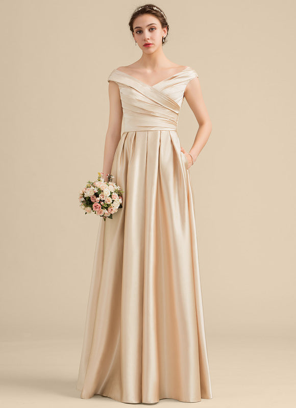 Robe Portefeuille Satin Éblouissante