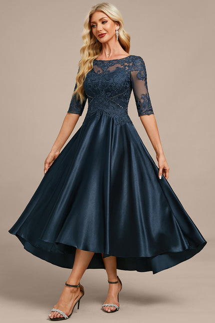 Robe Portefeuille De Soirée Fluide - gallery 3