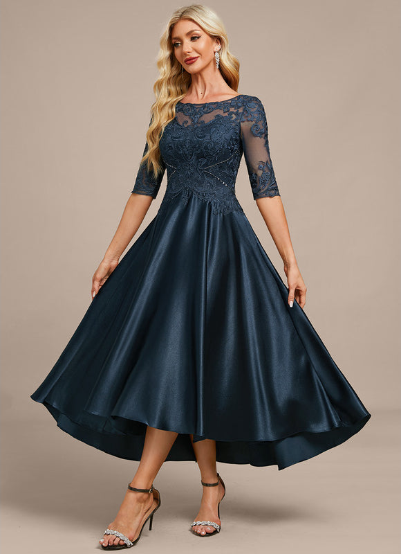 Robe Portefeuille De Soirée Fluide - gallery 3