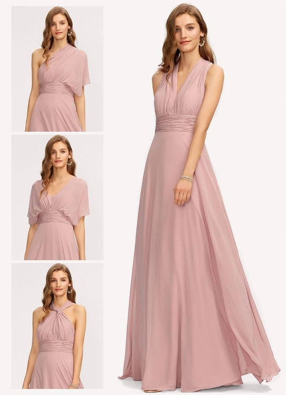 Robe Portefeuille Chiffon Multiforme